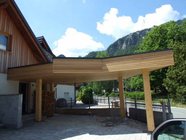 Nadstrešek Kranjska Gora -atika sibirski macesen - vijak l gofix ms rf a2 4,5 x 70 mm